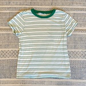 pacsun green striped tee!!